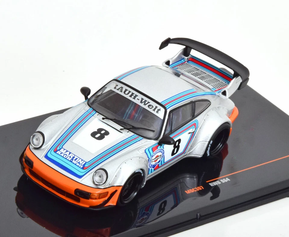 Ixo Models 1 43 MOC307 Porsche 964 RWB 1992 Rauh-Welt Martini Silver
