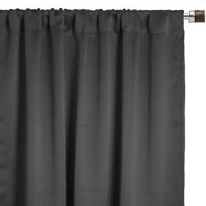 YCC Linens - Blackout Polyester Curtains with Rod Pockets 2 Panels