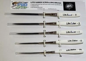 PREMIUM Pro Series Scrolling & Pinstriping 5 BRUSH SET ~ *Professionals Choice* - Picture 1 of 24