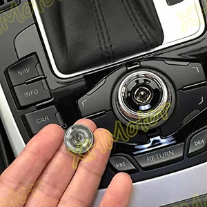 Set Joystick Center Console Knob Repair Kit Button Trim Cover Replacement-SILVER - Picture 1 of 11