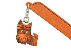 Cairn Terrier Leder Hund Charm Lesezeichen *VANCA* Hergestellt in Japan #61714 - Bild 1 von 10