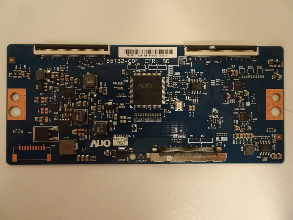 Vizio D43F-E2, E43-E2, D43-E2, Toshiba 43LF621U19 T-Con Board 55.43T10.C03 - Image 1 of 2