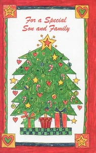 Biglietto di NATALE caldo PER FIGLIO E FAMIGLIA, pensando a te di Gallant Auguri + ✉ - Foto 1 di 4