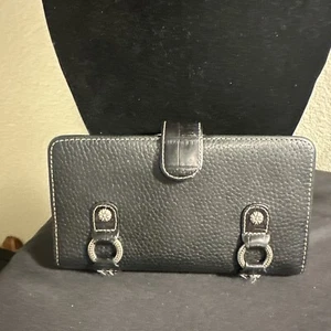 Brighton Black Detailed Hardware Envelope Wallet - Picture 1 of 11