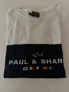 Camiseta PAUL & SHARK Yachting Hombre XL Blanca Hecha en ITALIA Bordada - Imagen 1 de 11