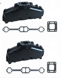 DOS colectores de escape Mercruiser 5.0l 5.7l 305 350 5.0 5.7 gm chevy marino 83-01 - Imagen 1 de 1