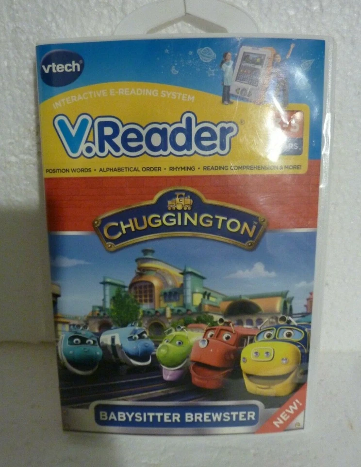 New Sealed V-tech V-reader E-reading System Chuggington Babysitter Brewster S-57 - Image 1 of 2