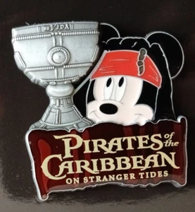 DSF POTC4 - Mickey with Chalice pin~2011~LE 300~Pin # 84392~BRAND NEW CARD! - Picture 1 of 2