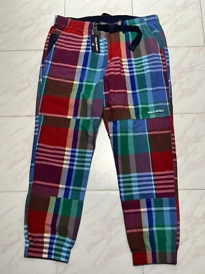 Ralph Lauren Polo Pantalones Deportivos Joggers Madrás Multi Cuadros Para Hombres Talla M Nuevos Foto 1 de 3