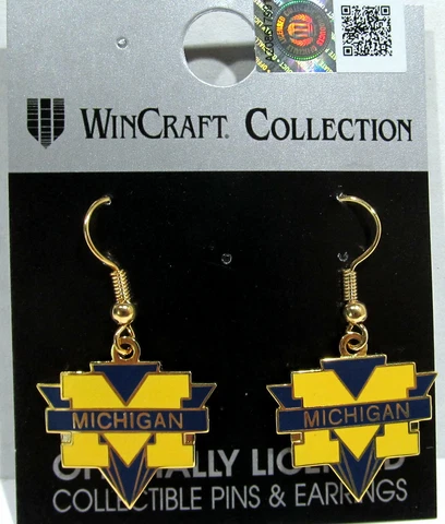 NCAA College University Wire Hook Earrings Pick Your Team Cover