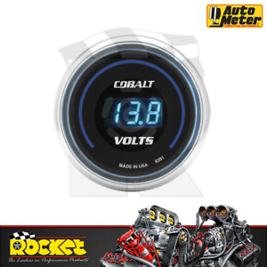 Auto Meter Cobalt Digital 2-1/16 Voltmeter Gauge 8-18V - AU6391