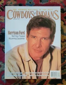1997 Harrison Ford Cowboys & Indians Magazine John Wayne West Wyoming September - Picture 1 of 8