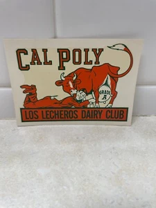 Calcomanías Angelus vintage - Cal Poly Los Lecheros Dairy Club - Imagen 1 de 5