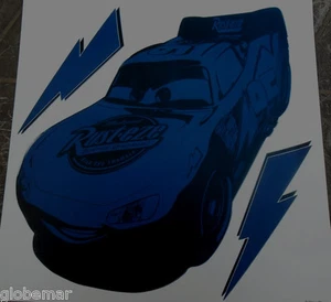 Sticker mural ardoise bleue décoration garçon Cars Flash - Imagen 1 de 1