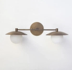 Wandleuchte, moderne Messingleuchte, Bad Waschtischleuchte, minimale Wandleuchte - Bild 1 von 6