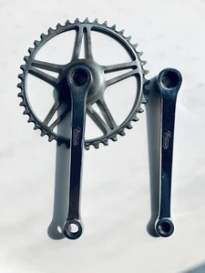 Guarnitura completa di pedivella sinistra Taurus Lautal, anni '40/'50 - Foto 1 di 5