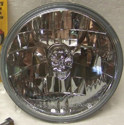 НОВЫЙ ADJURE T70100SR МОТОЦИКЛА 7 «ЧЕРЕП ФАРЫ ФАРЫ ВОЖДЕНИЯ ЛАМПА - Изображение 1 из 4