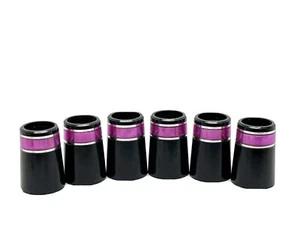 6 Stck. Universalgröße Fancy Pink/Silber Ring Zwinge passt beiden .355”/ .370” - Bild 1 von 3