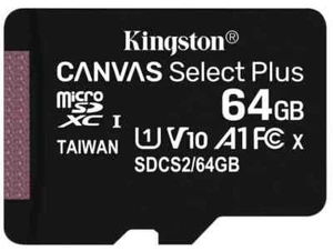 Kingston Micro SD 64 GB SDHC SDXC Karta pamięci Telefon komórkowy Klasa 10 SD ADAPTER - Zdjęcie 1 z 1