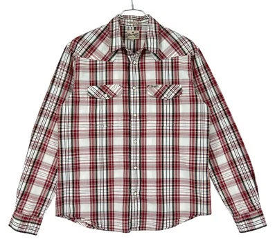 Camisa Casual De Manga Larga A Cuadros Para Hombre WRANGLER Talla S - Imagen 1 de 4