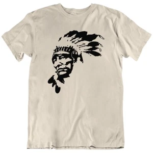 T-Shirt Indianer Häuptling Indianer Symbol Krieger Geschenk Neu - Bild 1 von 11