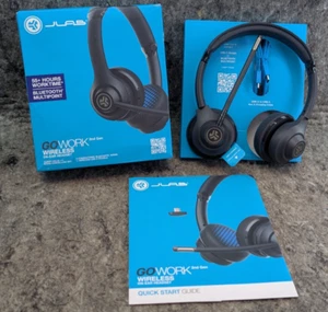 🔥New🔥 JLab Go Work Wireless Bluetooth Headsets w/ Mic, 45+ Playtime - Picture 1 of 20