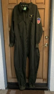 Tipsy Elves Pilot Costume Military Flight Jumpsuit TOP GUN MAVERICK No Belt L - Picture 1 of 12