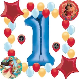 Elena Of Avalor Happy Birthday Party Supplies Number Balloon Decoration Bundl... - Picture 1 of 1