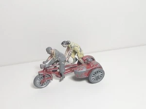 BICICLETA FAMILIAR DE COLECCIÓN EARLY MORESTONE TANDEM con sidecar y ciclistas años 40 rara - Imagen 1 de 9