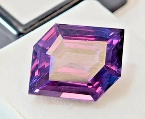 Colour Changing Alexandrite Fancy Cut 10-12 Ct Natural Certified Loose Gemstone - Picture 1 of 7