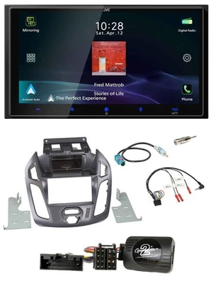 JVC USB Bluetooth 2DIN DAB Lenkrad Autoradio für Ford Transit Connect 13-18 Pega - Bild 1 von 4