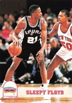 Sleepy Floyd #404 1993-94 Hoops San Antonio Spurs Basketball - Image 1 of 2