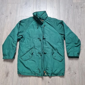 Red/Green Scandinavia Thermore Jacke S Grün Vintage Outdoor Duffle Coat - Bild 1 von 6
