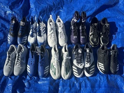 Lot Of 10 Mens Nike Under Armor Adidas Football Baseball Cleats NEW NWT - Image 1 of 4