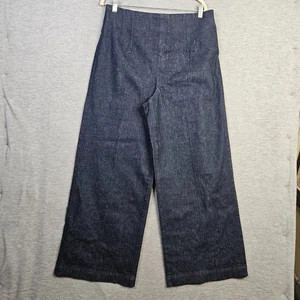 Spanx Wide Leg Raw Indigo Wash High Rise Pull-On Waistband Jeans Gr. XL - Bild 1 von 12
