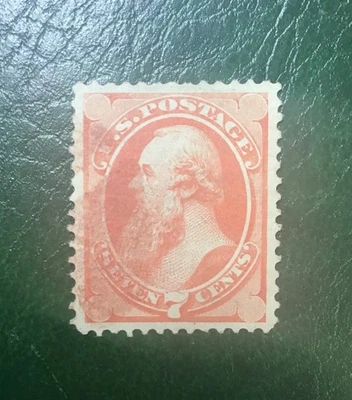 EE. UU. #160 7c Stanton Naranja Vermilion Continental con Marca Secreta XF Usado (1873) Foto 1 de 3