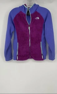 The North Face Girls Purple Long Sleeve Full-Zip Jacket Size Large (14/16) - Picture 1 of 6
