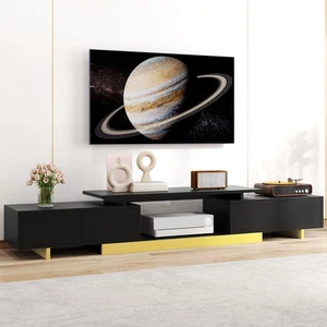 Modern Extendable TV Stand 63'' to 89'' Entertainment Center for Living Room - Picture 1 of 7