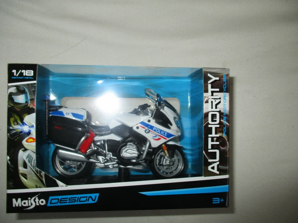 MINIATURE MOTO MAISTO MAIS39056 BMW R 1200 RT POLICE NATIONALE 1/18  - Photo 1/4