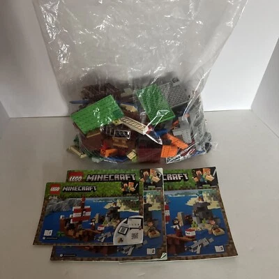 Lego Minecraft: The Pirate Ship Adventure - 21152 - Não completo, não tenho certeza de ler - Imagem 1 de 4