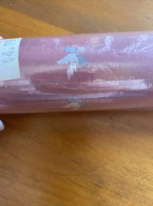 Vintage Decorlux Mauve Foil Wallcovering Wallpaper Pattern #29104 55 Sq Ft - Picture 1 of 11