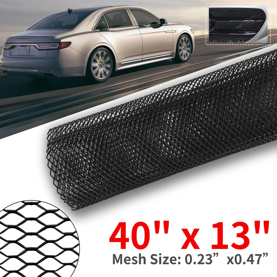 Rejilla de malla universal para automóvil de 40 "x 13" lámina de aluminio romboidal de malla automática Foto 1 de 4