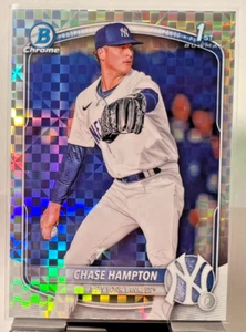 2025 Bowman Chrome 1st Prospect Chase Hampton X-Fractor #BCP-57 Yankees - Picture 1 of 2
