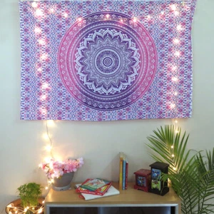 Wall Tapestry Indian Boho Decor Mandala Poster Throw Cotton Wall Hanging Poster - Picture 1 of 8