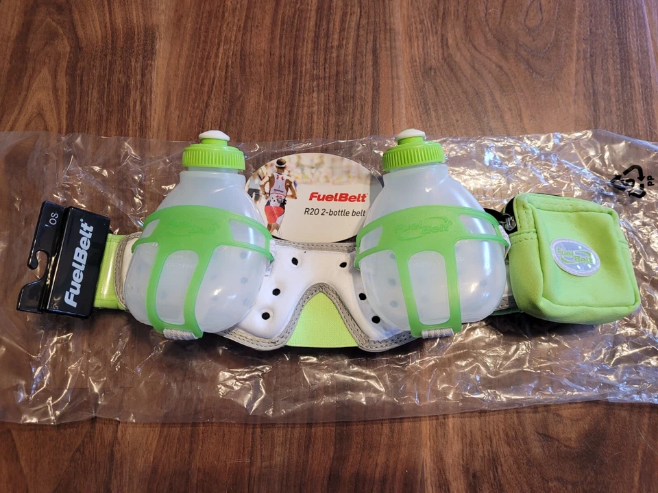 Cinturón de hidratación eléctrico Lime FuelBelt R2O Revenge 2 botellas funcionando - NUEVO Foto 1 de 1