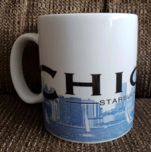 Taza de café Starbucks 2005 Barista Skyline Series Chicago The Windy City 18 oz - Imagen 1 de 10