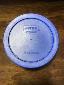 Pyrex 4 Cup Glass Round Storage Container Blue - Picture 1 of 7