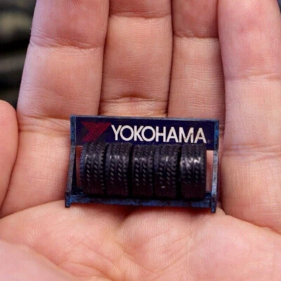 1/64 Scale Diorama Tire Rack Model Repair Workshop Scene Props Model Accessories - Image 1 of 4