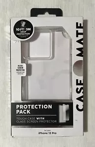Case-Mate Tough Case and Glass Screen Protector for Apple iPhone 13 Pro - Clear - Picture 1 of 1