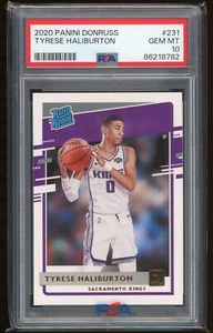 2020-21 Tyrese Haliburton Panini Donruss Rookie RC PSA 10 #231 - Picture 1 of 2